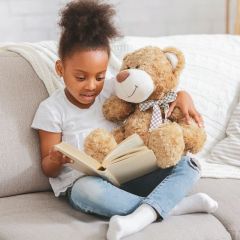 Young girl reading